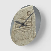 女性の名のArtemis、fr葬式のstela ラウンド壁時計 (傾斜)