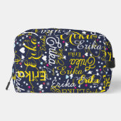 女性の名前のパターンとハートと星 ドップキット (裏面)