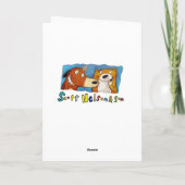 女性の吹き出し髪 カード (裏面)