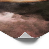 女性の唇の雲Vapeプレミアムポスター ポスター (角)