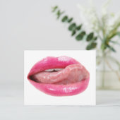 女性の唇 ポストカード (スタンド正面)