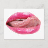 女性の唇 ポストカード (正面)