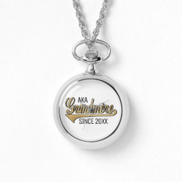 女性の回り込みシルバーウォッチおじいちゃん/おばあちゃん 腕時計