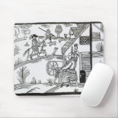 女性の回転の国場面 マウスパッド (マウス)