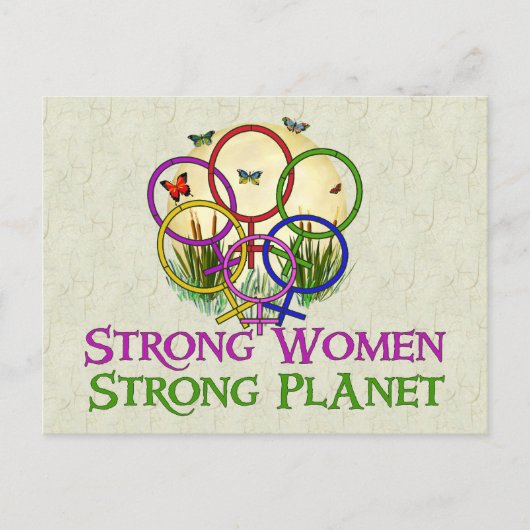 女性の団結 ポストカード (正面)