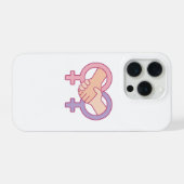 女性の団結 IWD ギフト iPhone 15 Pro カー iPhoneケース (裏面横)