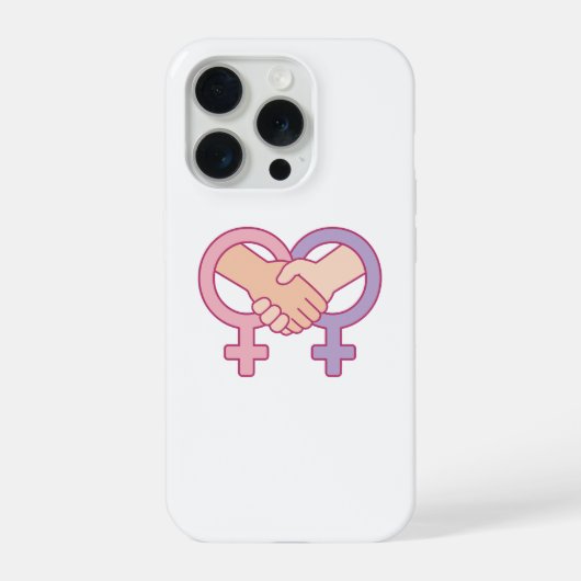 女性の団結 IWD ギフト iPhone 15 Pro カー iPhoneケース (裏面)