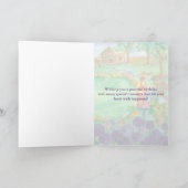 女性の園芸葱類のハッピーバースデーの友人 カード (内部)