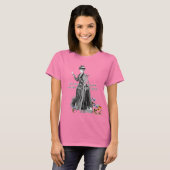 女性の土地測量用西洋測量ヴィンテージT-Shir Tシャツ (正面フル)