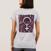 女性の基本未来は女性 Tシャツ (裏面)