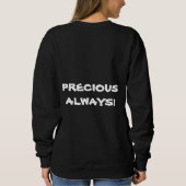 女性の基本的なトレーナー スウェットシャツ (裏面)