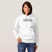 女性の基本的なフード付きのスエットシャツ パーカ (正面フル)