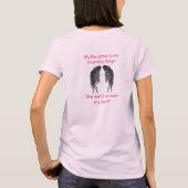 女性の基本的なTシャツか引用文 Tシャツ (裏面)