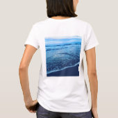 女性の基本的なTシャツの海洋 Tシャツ (裏面)