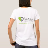 女性の基本的なTシャツ Tシャツ (裏面)