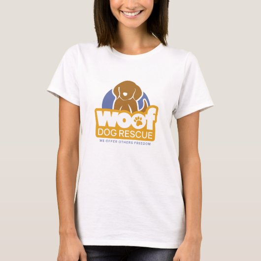 女性の基本的なWOOFのTシャツ Tシャツ (正面)