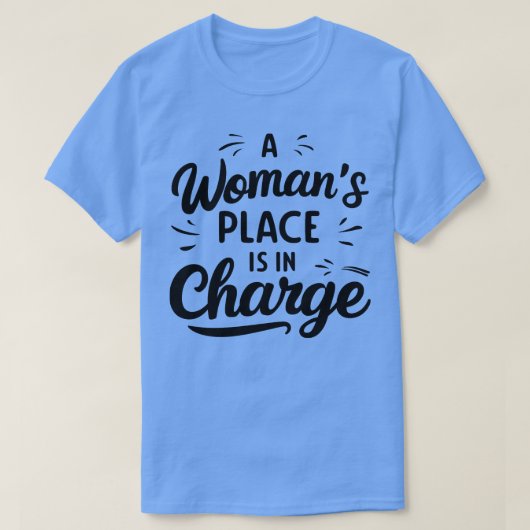 女性の場所が担当3 Tシャツ (デザイン正面)