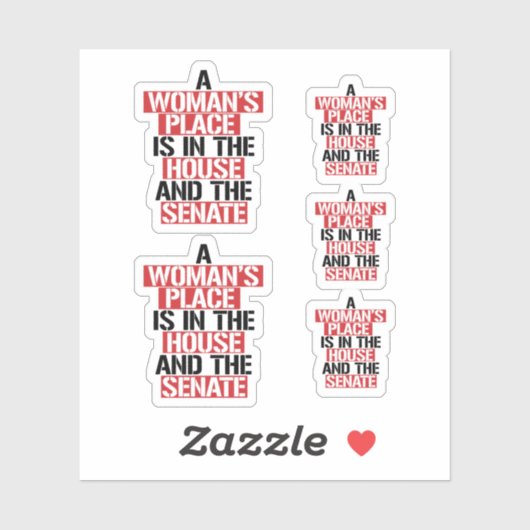 女性の場所は家と上院にある シール (シート)