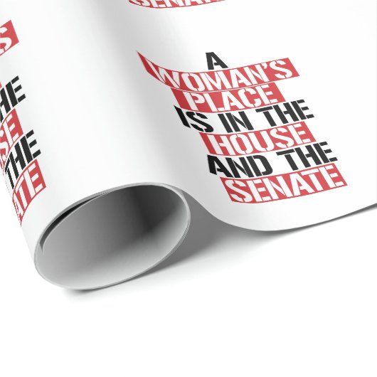 女性の場所は家と上院にある ラッピングペーパー (ロールコーナー)