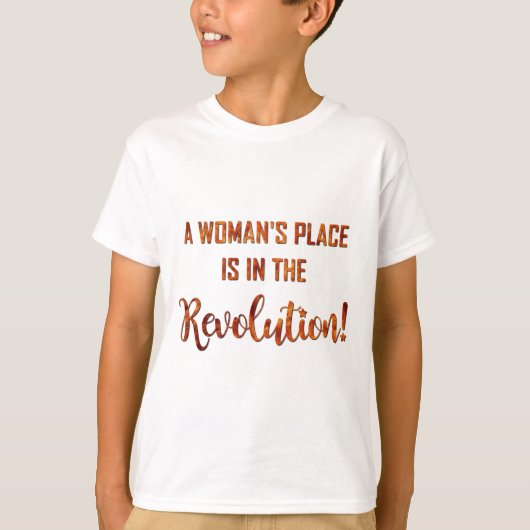 女性の場所… Tシャツ (正面)