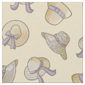 女性の夏の帽子ベージュパターン ファブリック (クローズアップ)