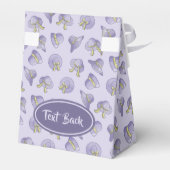 女性の夏の帽子薄紫 フェイバーボックス (裏面サイド)