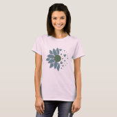 女性の夏 エレガントな愛の思いやり Tシャツ (正面フル)