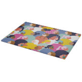 女性の多様性 – さまざまな人種の女性 カッティングボード (角)