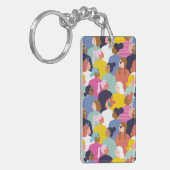 女性の多様性 – さまざまな人種の女性 キーホルダー (正面左)