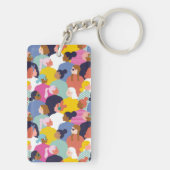 女性の多様性 – さまざまな人種の女性 キーホルダー (裏面)