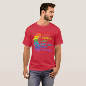 女性の多様性 包括的 平等 人権 R Tシャツ (正面フル)