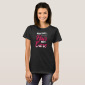 女性の夜のシフトの髪はNi気にの引用文しない Tシャツ (正面フル)