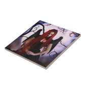 女性の夜の鬼 タイル (側面)