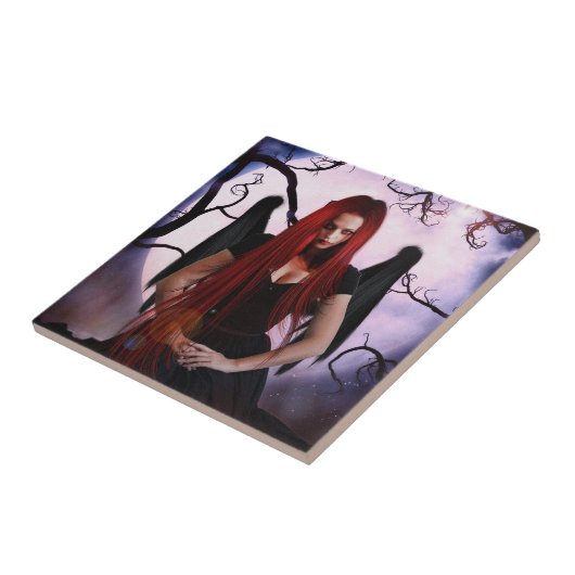 女性の夜の鬼 タイル (側面)