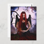 女性の夜の鬼 ポストカード (正面/裏面)