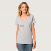 女性の大きいNLOLのロゴのTシャツ-灰色 Tシャツ (正面フル)