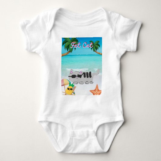 女性の太った猫の夏 Tシャツ (正面)