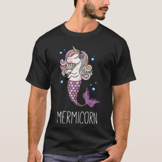 女性の女の子のためのMermicornユニコーンギフトMermaid Tシャツ