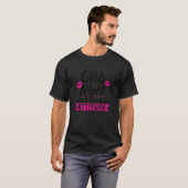 女性の女の子の夜この姿勢のパーティー Tシャツ (正面フル)