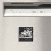 女性の女の子のSuffragetteパレードの写真のための投票 マグネット (インサイチュ (食洗機))