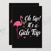 女性の女子会 夏のバケーション  オー シップ イッツ 招待状 (正面/裏面)