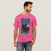女性の女帝カード ハロウィン 吸血鬼 ゴシック Tシャツ (正面フル)