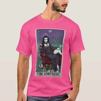 女性の女帝カード ハロウィン 吸血鬼 ゴシック Tシャツ
