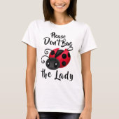 女性の女性のかわいいLadybug Tシャツ (正面)