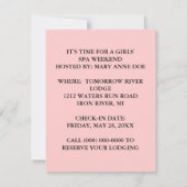 女性の女性のガールフレンドの招待状のビクトリア時代の人 招待状 (裏面)