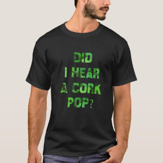 女性の女性はコルクを聞ポップ・アートのいた? Tシャツ