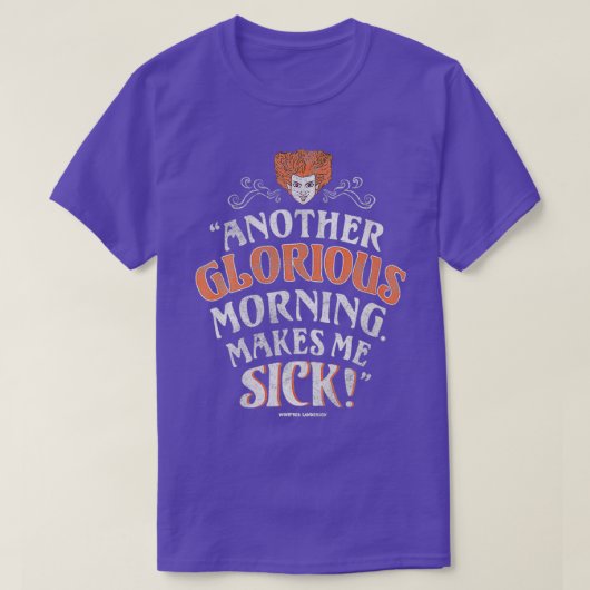 女性の女性もう一つの輝かしい朝は私をSiにする Tシャツ (デザイン正面)