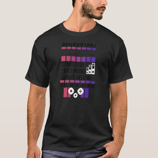 女性の女性会計士会計アカウンカッコいいタ Tシャツ (正面)