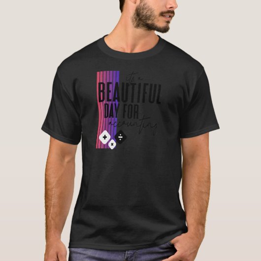 女性の女性会計士会計アカウンカッコいいタ Tシャツ (正面)