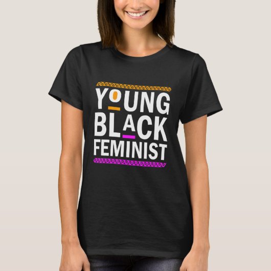 女性の女性権利女性のエンパワーメントレインボーヨ Tシャツ (正面)